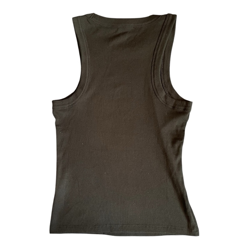 #042, Banana Republic Black Sleeveless Tank Top, NWOT, size L - Picture 2 of 3